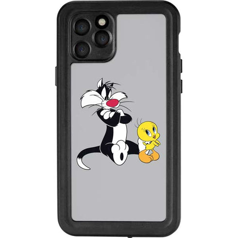 Looney Tunes Sylvester Tweety Bird Crossed Arms iPhone 11 Pro Waterproof Case