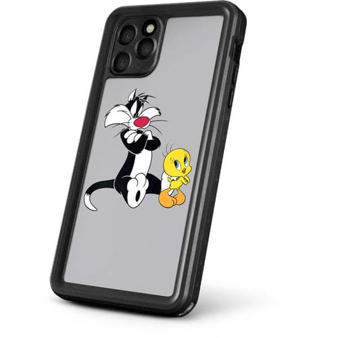 Looney Tunes Sylvester Tweety Bird Crossed Arms iPhone 11 Pro Waterproof Case