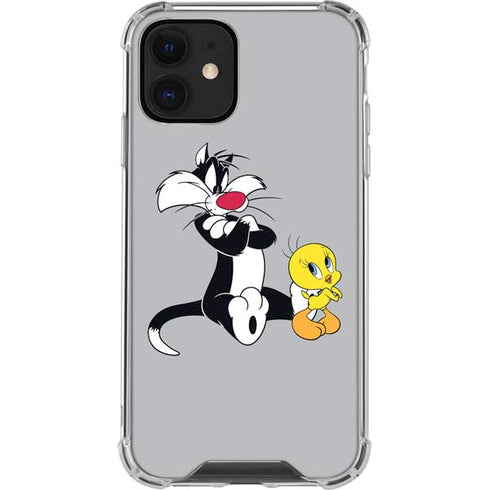 Looney Tunes Sylvester Tweety Bird Crossed Arms iPhone 12 Mini Clear Case