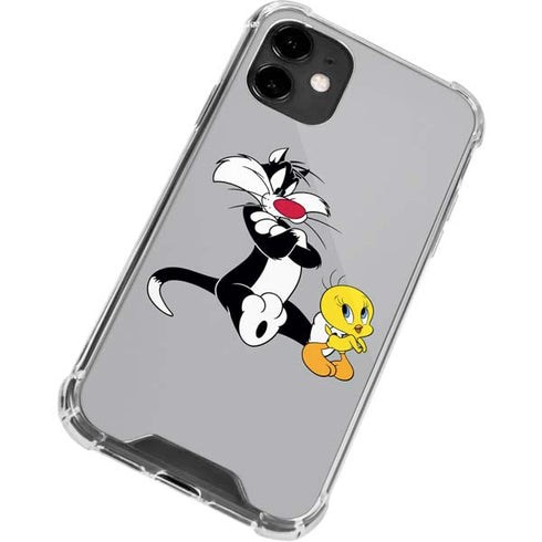 Looney Tunes Sylvester Tweety Bird Crossed Arms iPhone 12 Mini Clear Case