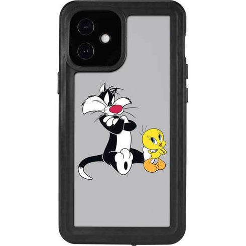 Looney Tunes Sylvester Tweety Bird Crossed Arms iPhone 12 Mini Waterproof Case