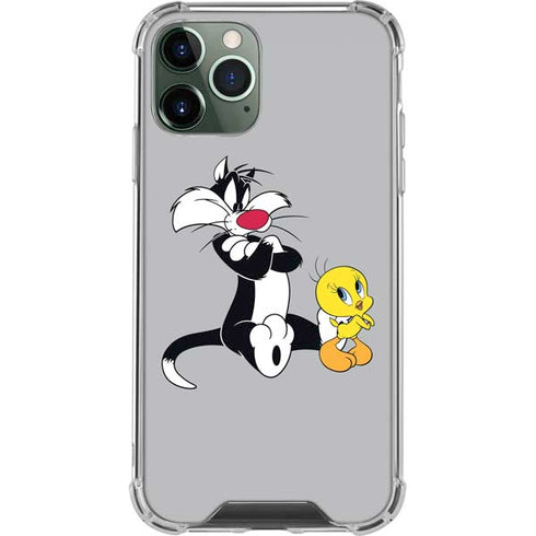 Looney Tunes Sylvester Tweety Bird Crossed Arms iPhone 12 Pro Clear Case