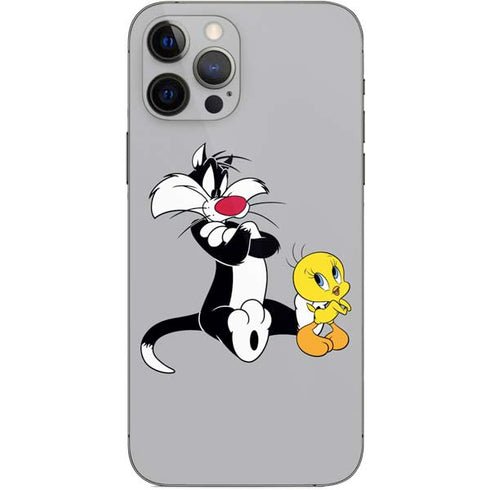 Looney Tunes Sylvester Tweety Bird Crossed Arms iPhone 12 Pro Skin