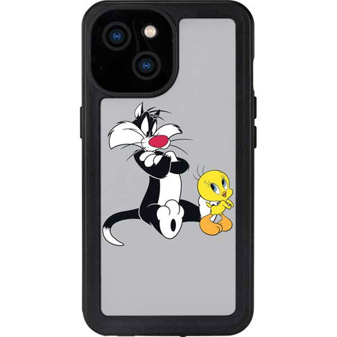 Looney Tunes Sylvester Tweety Bird Crossed Arms iPhone 13 Mini Waterproof Case