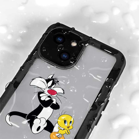 Looney Tunes Sylvester Tweety Bird Crossed Arms iPhone 13 Mini Waterproof Case