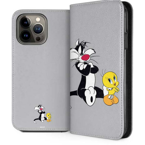 Looney Tunes Sylvester Tweety Bird Crossed Arms iPhone 13 Pro Max Folio Case