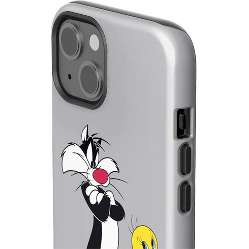 Looney Tunes Sylvester Tweety Bird Crossed Arms iPhone 15 Plus Impact Case