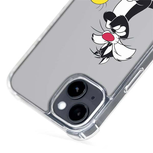 Looney Tunes Sylvester Tweety Bird Crossed Arms iPhone 15 Plus MagSafe Case