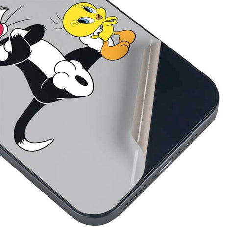 Looney Tunes Sylvester Tweety Bird Crossed Arms iPhone 15 Plus Skin
