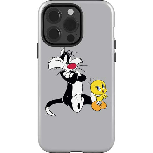 Looney Tunes Sylvester Tweety Bird Crossed Arms iPhone 14 Pro Impact Case