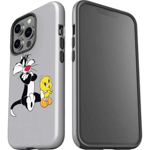 Looney Tunes Sylvester Tweety Bird Crossed Arms iPhone 14 Pro Impact Case