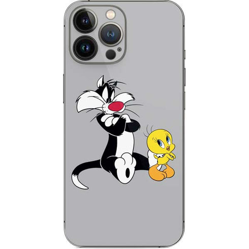 Looney Tunes Sylvester Tweety Bird Crossed Arms iPhone 14 Pro Max Skin