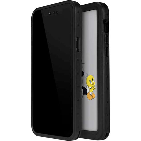 Looney Tunes Sylvester Tweety Bird Crossed Arms iPhone 14 Pro Max Waterproof Case