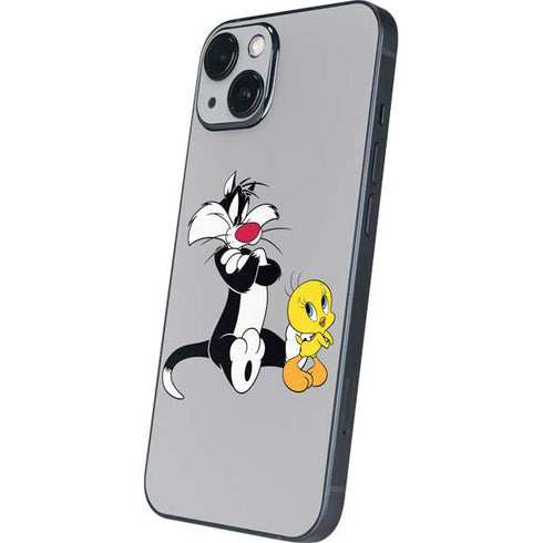 Looney Tunes Sylvester Tweety Bird Crossed Arms iPhone 14 Skin