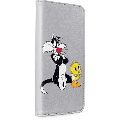 Looney Tunes Sylvester Tweety Bird Crossed Arms iPhone 15 Pro Folio Case