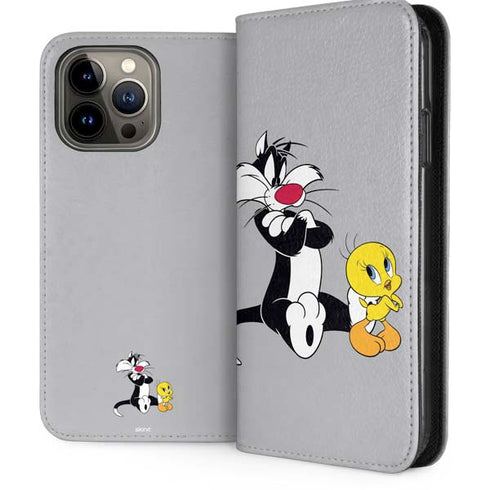 Looney Tunes Sylvester Tweety Bird Crossed Arms iPhone 15 Pro Max Folio Case
