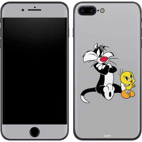 Looney Tunes Sylvester Tweety Bird Crossed Arms iPhone 8 Plus Skin