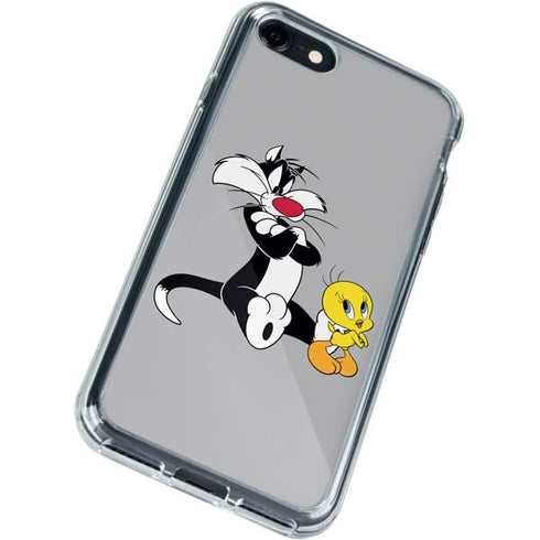 Looney Tunes Sylvester Tweety Bird Crossed Arms iPhone SE (2nd & 3rd Gen) Clear Case