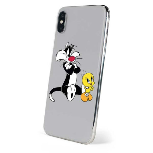 Looney Tunes Sylvester Tweety Bird Crossed Arms iPhone X Skin