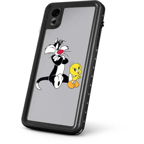 Looney Tunes Sylvester Tweety Bird Crossed Arms iPhone XR Waterproof Case