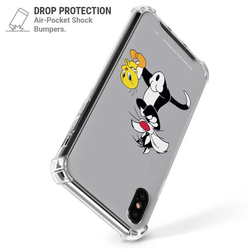 Looney Tunes Sylvester Tweety Bird Crossed Arms iPhone XS Max Clear Case