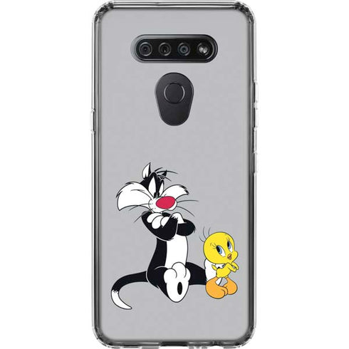 Looney Tunes Sylvester Tweety Bird Crossed Arms LG K51/Q51 Clear Case