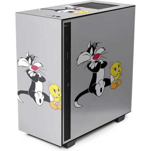 Looney Tunes Sylvester Tweety Bird Crossed Arms NZXT H510 Compact ATX Mid-Tower Case Skin