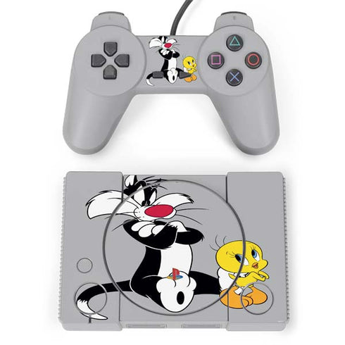 Looney Tunes Sylvester Tweety Bird Crossed Arms PlayStation Classic Bundle Skin