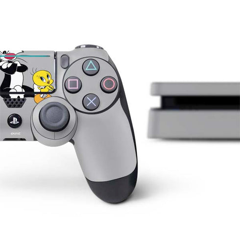 Looney Tunes Sylvester Tweety Bird Crossed Arms PS4 Slim Bundle Skin