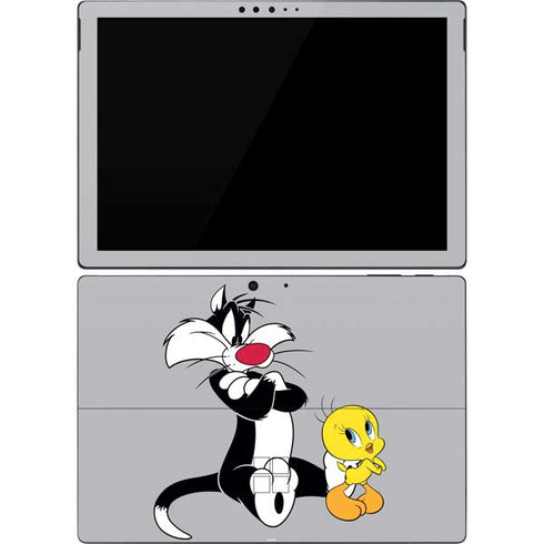 Looney Tunes Sylvester Tweety Bird Crossed Arms Surface Pro 7 Skin