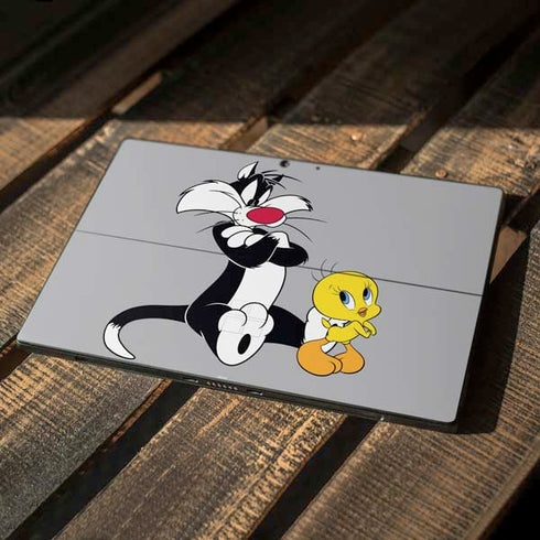 Looney Tunes Sylvester Tweety Bird Crossed Arms Surface Pro 7 Skin