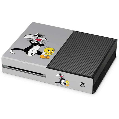 Looney Tunes Sylvester Tweety Bird Crossed Arms Xbox One Console Skin