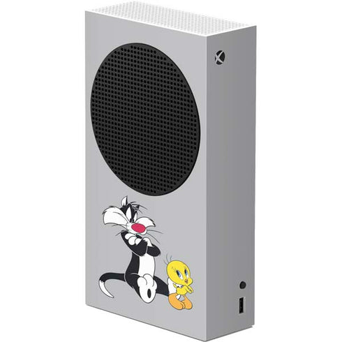 Looney Tunes Sylvester Tweety Bird Crossed Arms Xbox Series S Console Skin