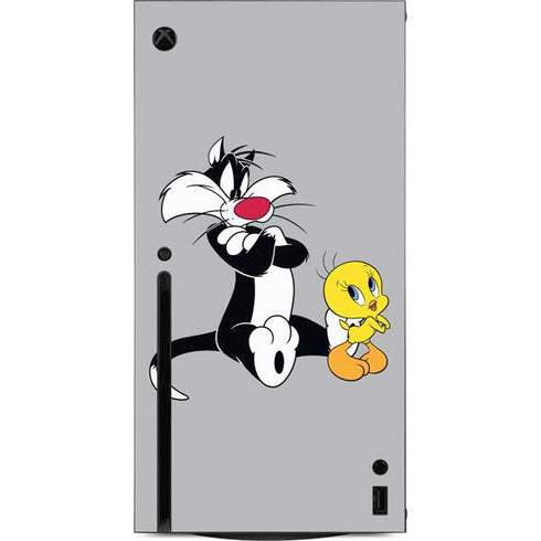 Looney Tunes Sylvester Tweety Bird Crossed Arms Xbox Series X Console Skin