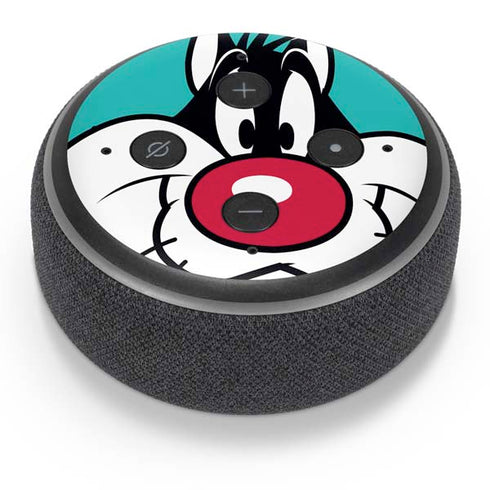 Looney Tunes Sylvester Zoomed In Amazon Echo Dot Skin