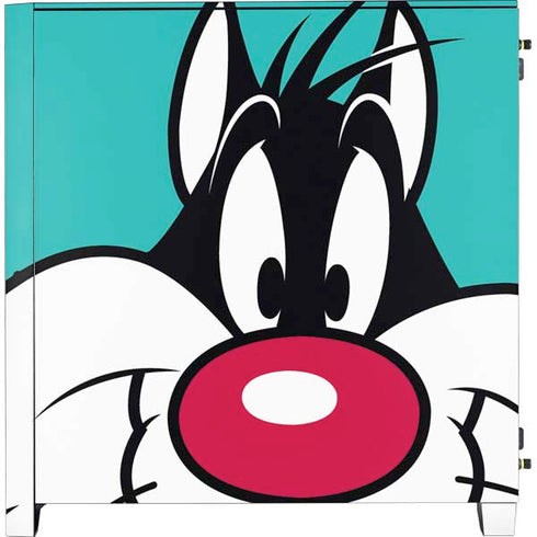 Looney Tunes Sylvester Zoomed In Corsair 4000D Tempered Glass Mid-Tower ATX Case Skin