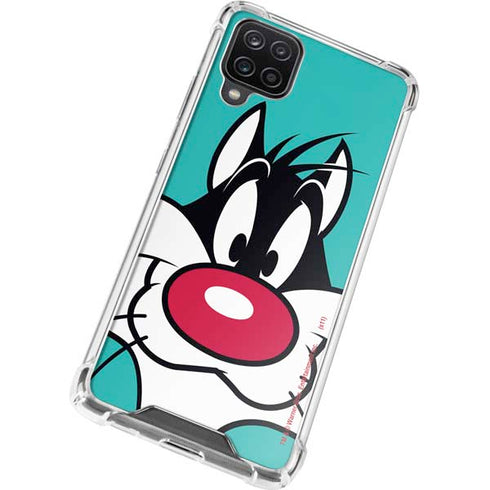 Looney Tunes Sylvester Zoomed In Galaxy A12 Clear Case