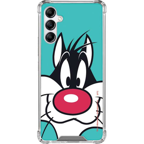 Looney Tunes Sylvester Zoomed In Galaxy A14 5G Clear Case