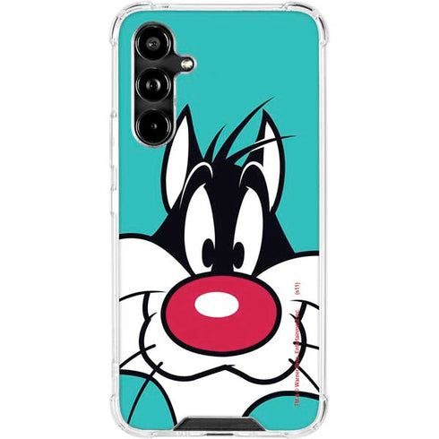 Looney Tunes Sylvester Zoomed In Galaxy A54 5G Clear Case