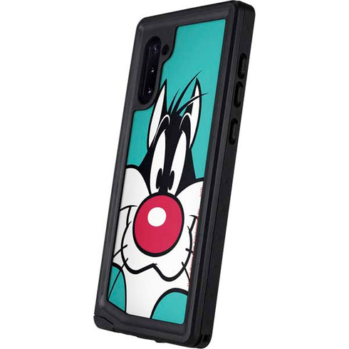Looney Tunes Sylvester Zoomed In Galaxy Note 10 Waterproof Case