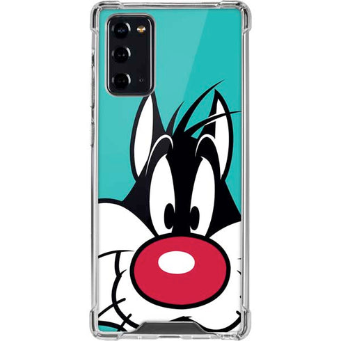 Looney Tunes Sylvester Zoomed In Galaxy Note20 5G Clear Case