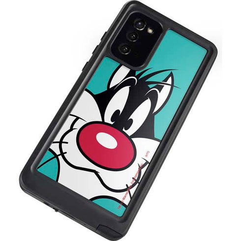 Looney Tunes Sylvester Zoomed In Galaxy Note20 5G Waterproof Case