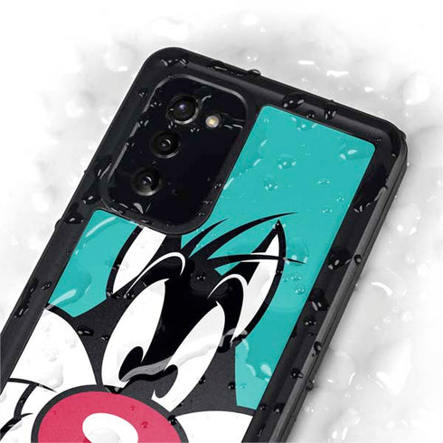 Looney Tunes Sylvester Zoomed In Galaxy Note20 5G Waterproof Case