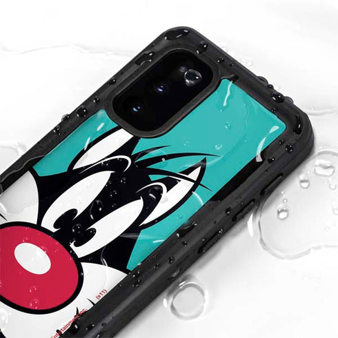 Looney Tunes Sylvester Zoomed In Galaxy S20 Waterproof Case