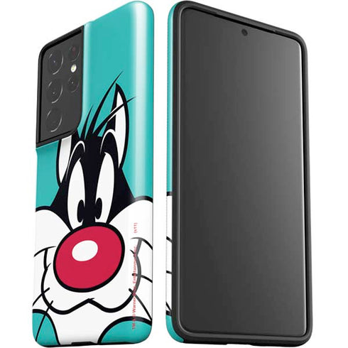Looney Tunes Sylvester Zoomed In Galaxy S21 Ultra 5G Pro Case