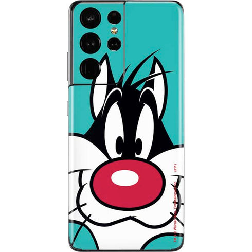 Looney Tunes Sylvester Zoomed In Galaxy S21 Ultra 5G Skin