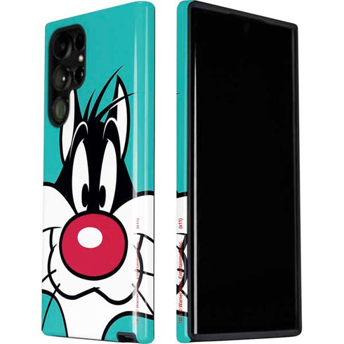 Looney Tunes Sylvester Zoomed In Galaxy S22 Ultra Pro Case