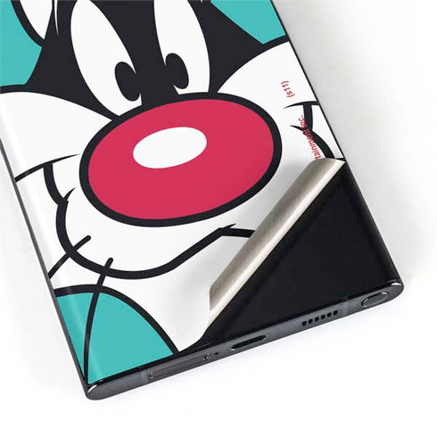 Looney Tunes Sylvester Zoomed In Galaxy S22 Ultra Skin