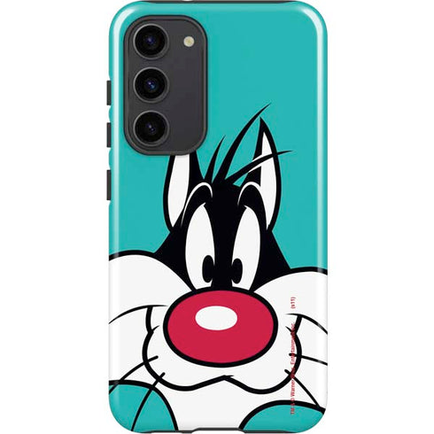 Looney Tunes Sylvester Zoomed In Galaxy S23 Plus Pro Case