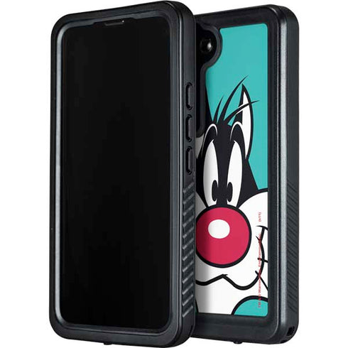 Looney Tunes Sylvester Zoomed In Galaxy S23 Plus Waterproof Case